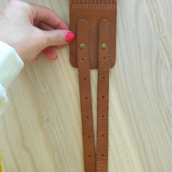 J Crew Multi-Strap Double Buckle Leather belt - Picture 2 of 5